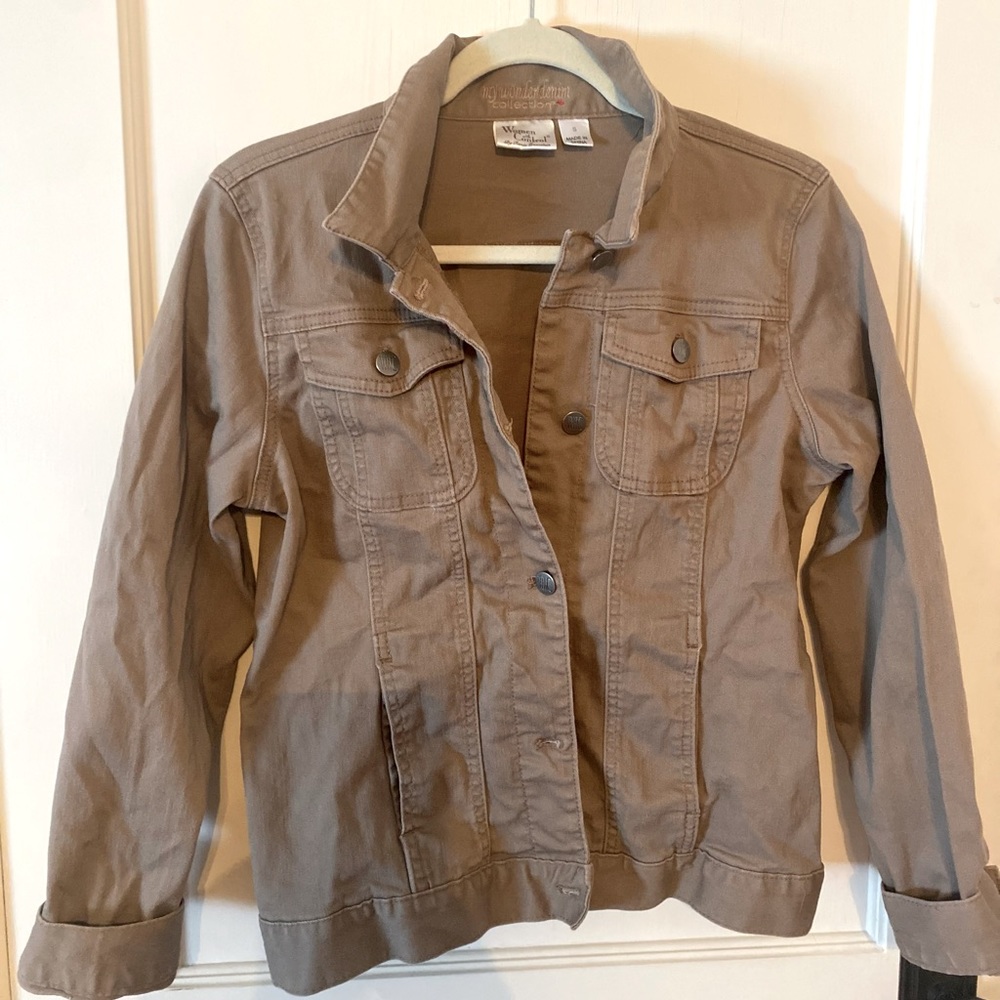 Brand women w control my wonder denim collection size small color tan
